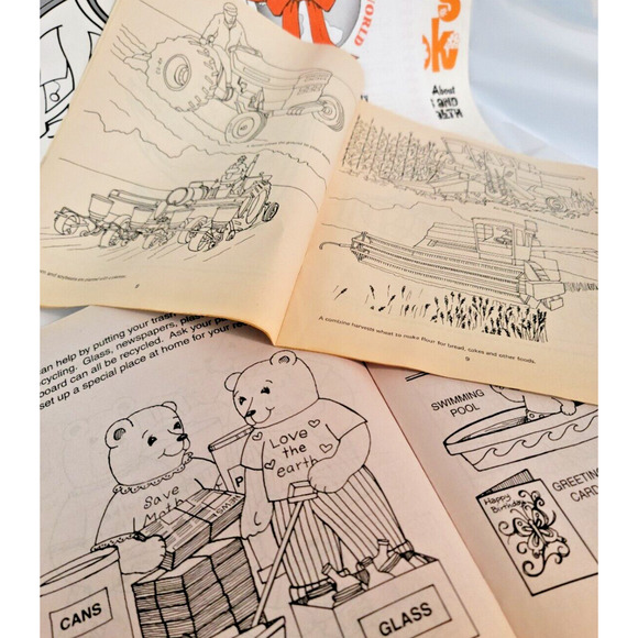 Children's Educational Coloring Workbooks Advertisements '60'70'80'90' 22 pieces - Picture 10 of 13